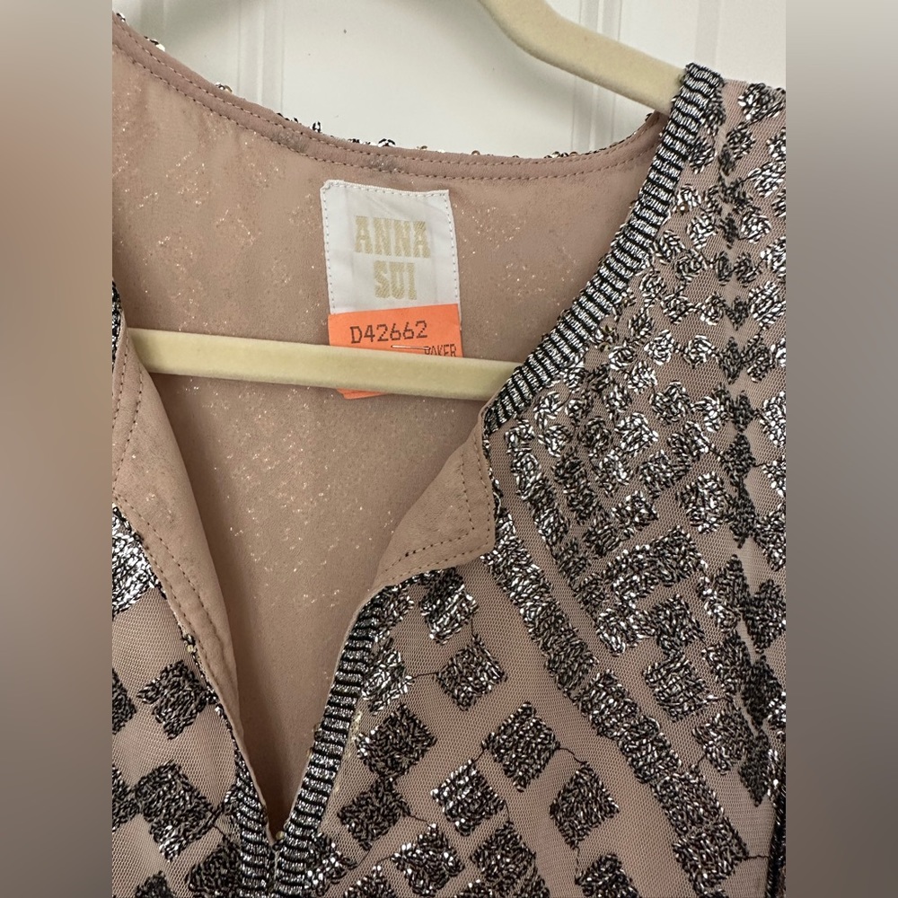 Anna Sui for Free People silver maxi gown - Picture 8 of 10